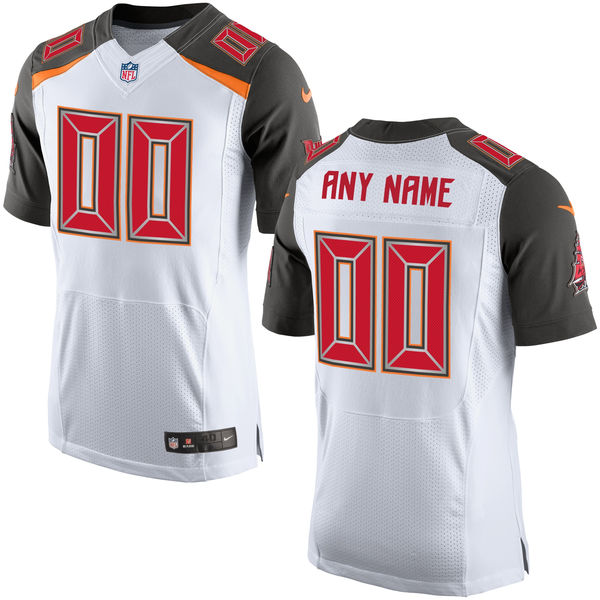 Nike Tampa Bay Buccaneers Customized White Stitched Elite Men's NFL Jersey